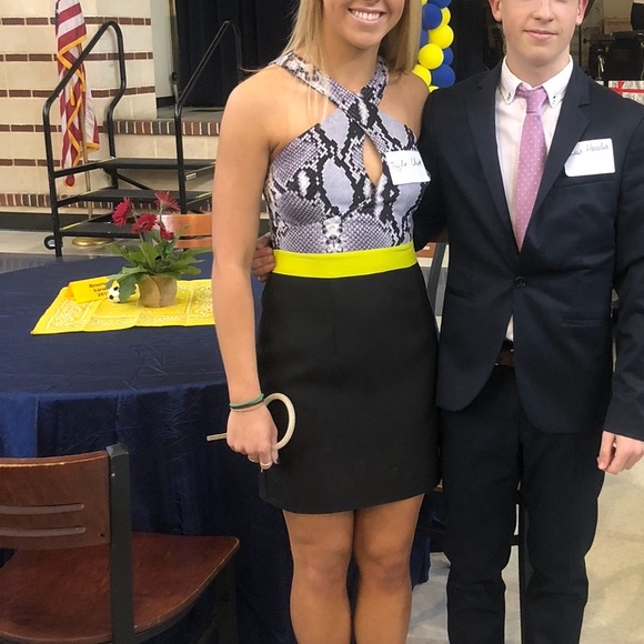 NBD snakeskin halter dress - Picture 3 of 5